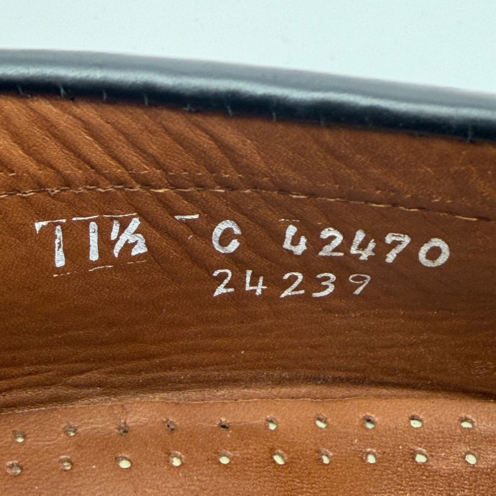 Allen Edmonds Walden Loafers Mens 11.5 C Black Leather Penny Classic Dress Shoes - Picture 7 of 8